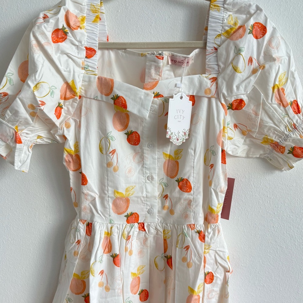 NWT Ivy City Co Fruit Medley Dress size 2 🍊 - Picture 2 of 7